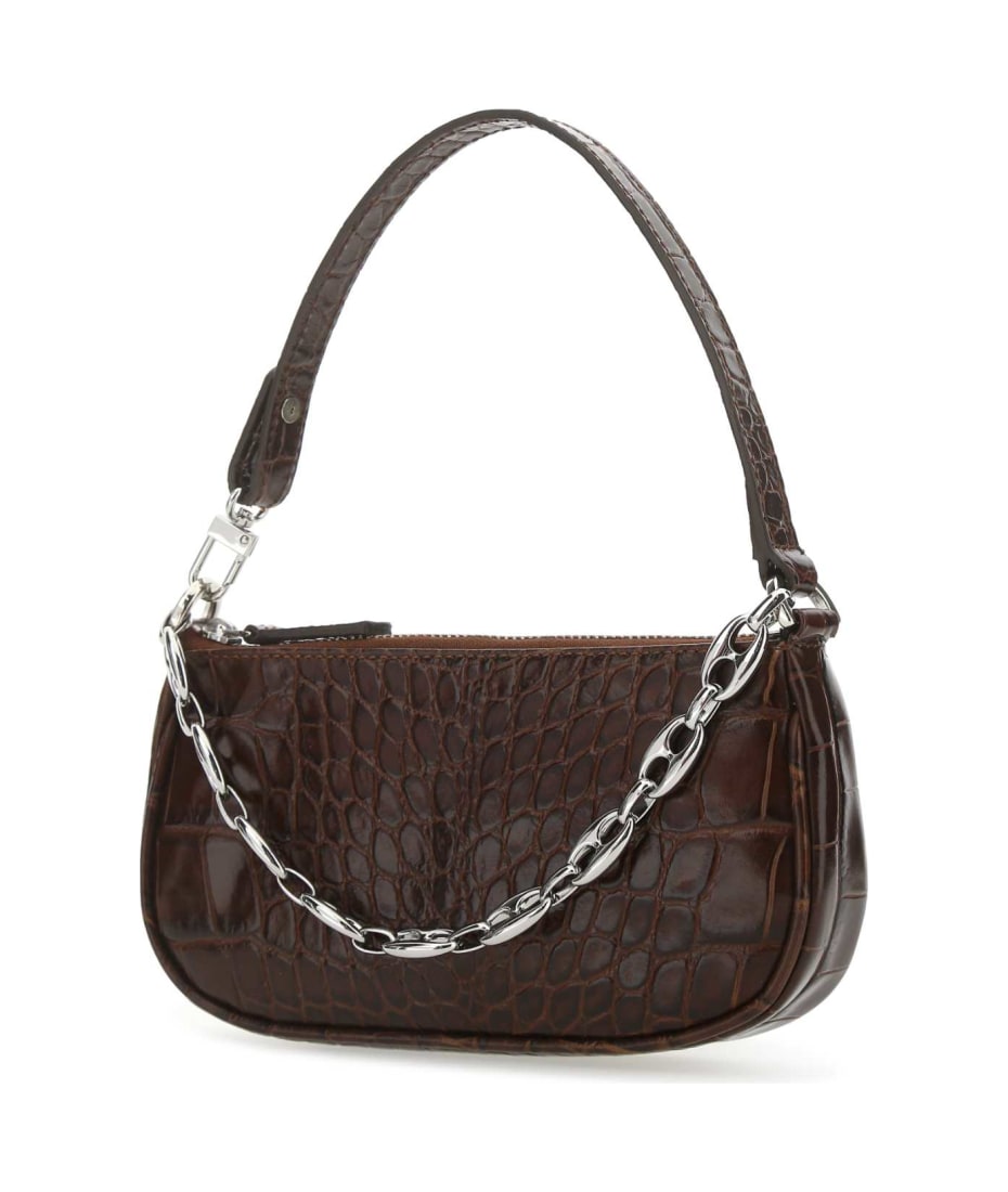 トートバッグ BY FAR Chocolate Leather Mini Rachel Handbag BY FAR Chocolate Leather Mini Rachel Handbag | italist