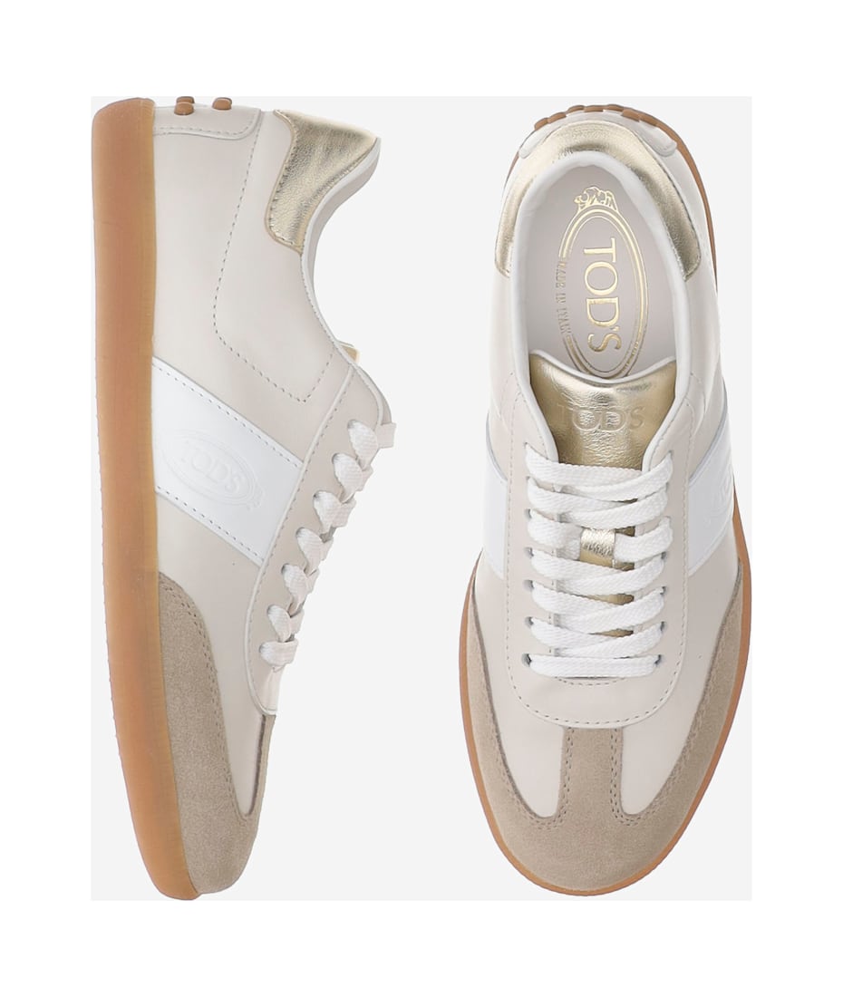 【送料&関税込】Tod's White And Beige Sneakers Tod's White And Beige Sneakers | italist