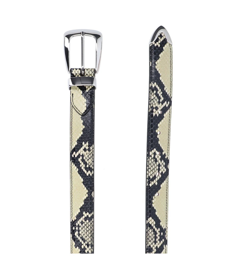 【送料&関税込】Khaite Benny Python Print Belt Khaite 'benny' Python Print Belt | italist