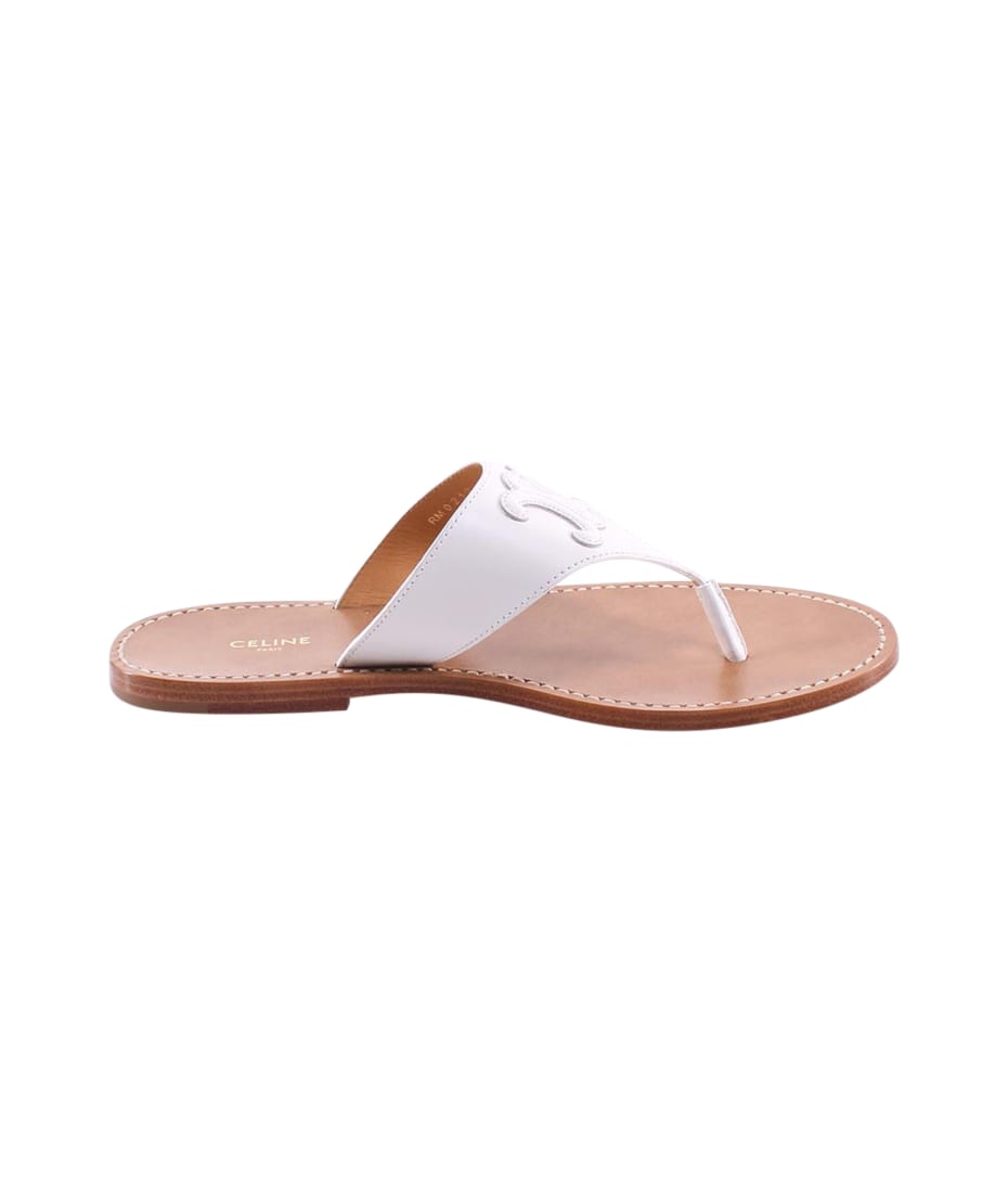 【関税&送料込】Celine Triomphe Sandals CELINE TRIOMPHE SANDAL IN LAMBSKIN - BLACK | CELINE