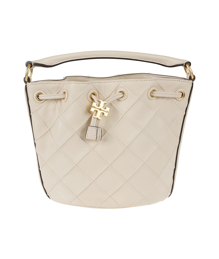 Tory Burch Small Fleming Soft Bucket Bag New Cream