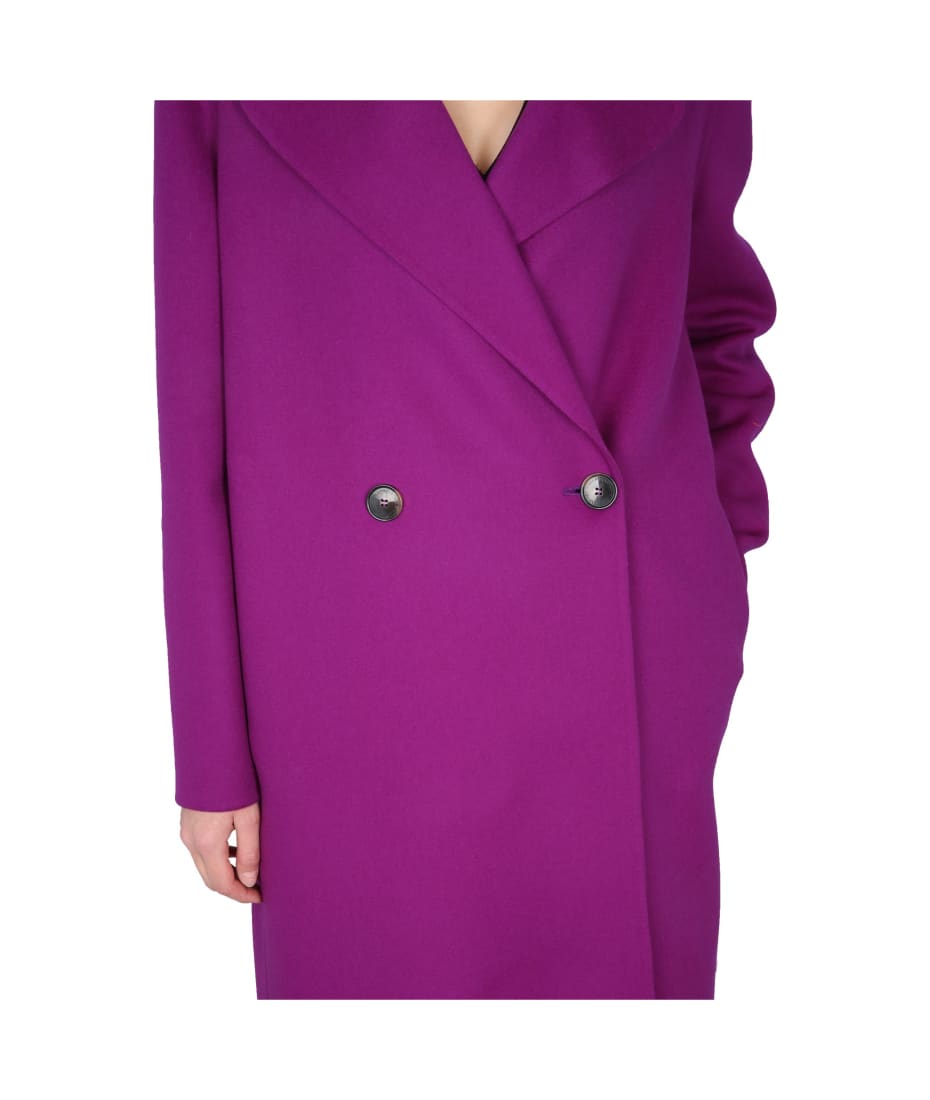 ジャケット Stella McCartney Double-breasted plum wool coat Stella McCartney double-breasted Wool Coat | Purple | FARFETCH