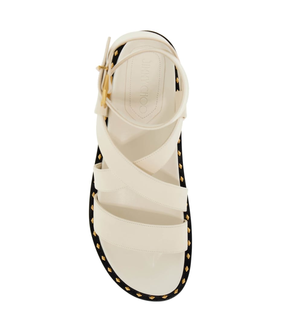 【Jimmy Choo】BLAISE FLAT◆BLAISEFLATCIE Jimmy Choo blaise flat sandals - Lux Exposé