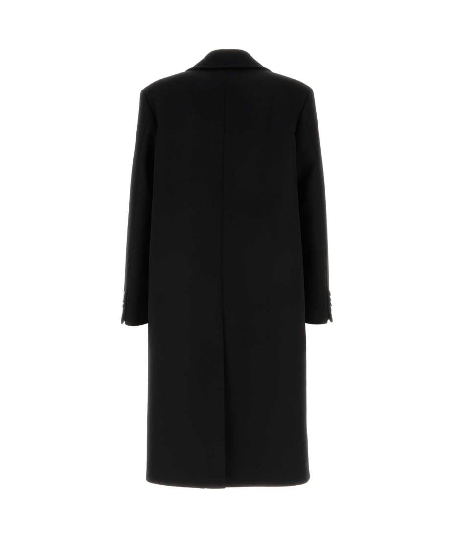 Valentino Garavani Black Wool Blend Coat | italist