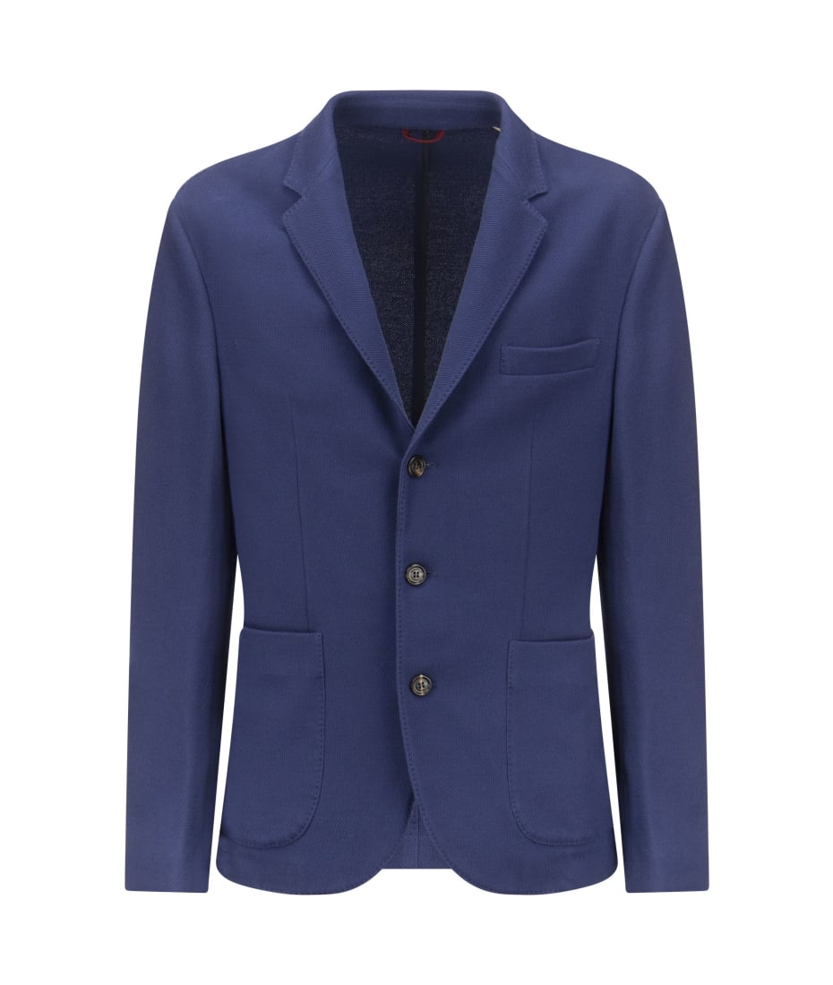BRUNELLO CUCINELLI ネイビー ダブルブレストジャケット BRUNELLO CUCINELLI ネイビー ダブルブレストジャケット Men's