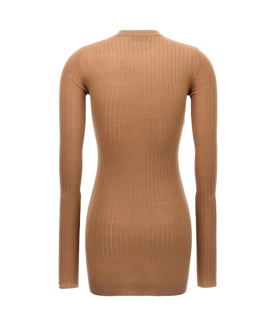 ワンピース THE ATTICO SS25 Ribbed mini dress (250WCA00348 046) The Attico Ribbed Mini Dress | italist