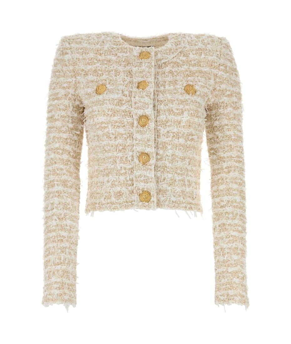 ジャケット BALMAIN Lurex tweed blazer Balmain Lurex Tweed Blazer | italist