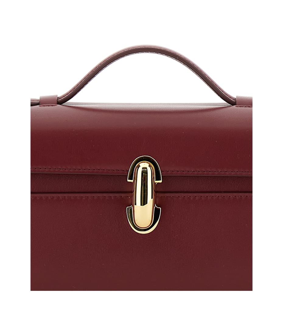 トートバッグ SAVETTE SYMMETRY POCHETTE IN SMOOTH CALF LEATHER SAVETTE Symmetry Pochette leather tote | NET-A-PORTER