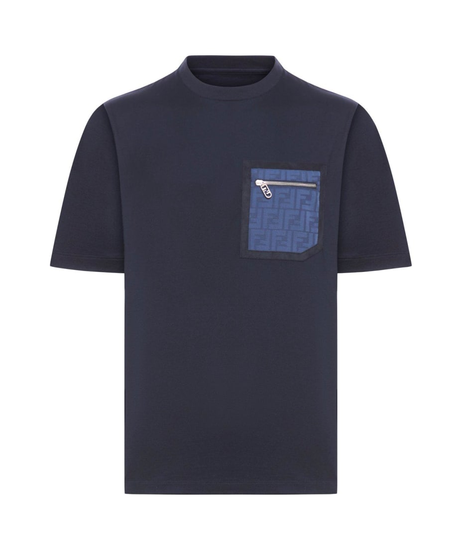 Fendi Monogrammed Pocket Crewneck T-shirt | italist, ALWAYS
