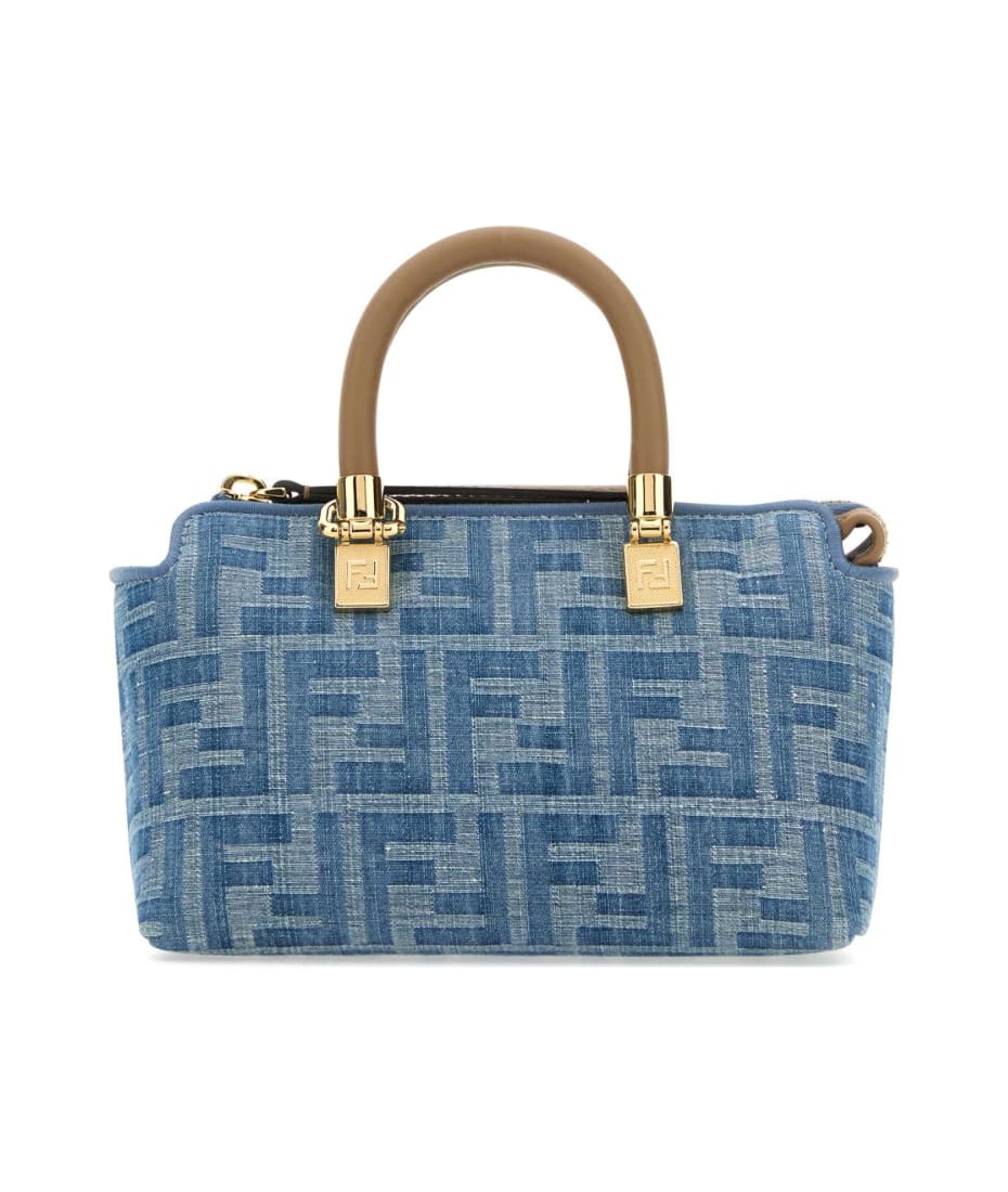 トートバッグ FENDI Embroidered Denim Mini By The Way Handbag Fendi Embroidered Denim Mini By The Way Handbag | italist