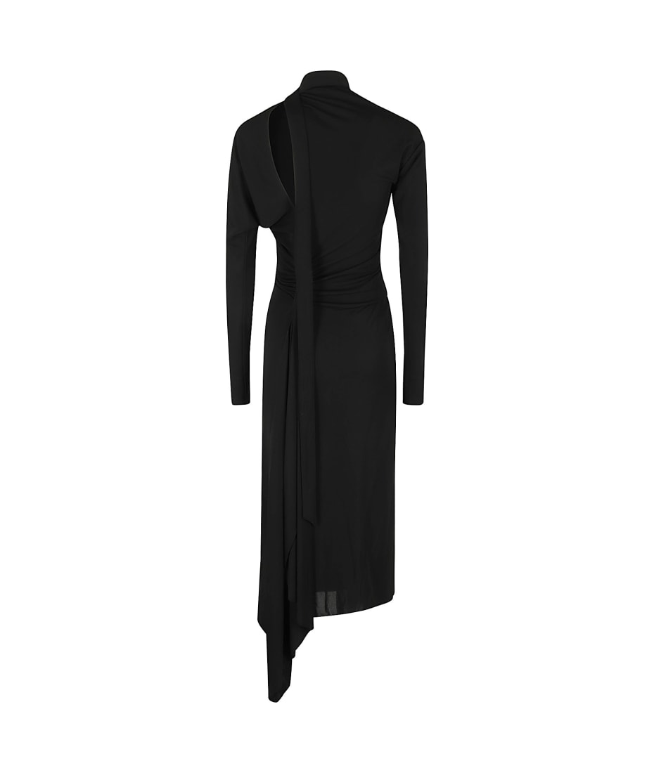 Victoria beckham slash 2024 front midi dress