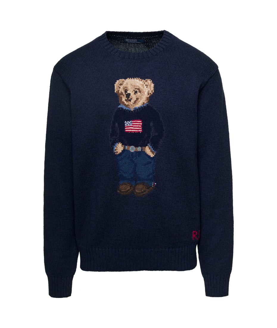 Polo Ralph Lauren Polo Bear Motif Knitted In Cotton Man | italist, ALWAYS LIKE A SALE
