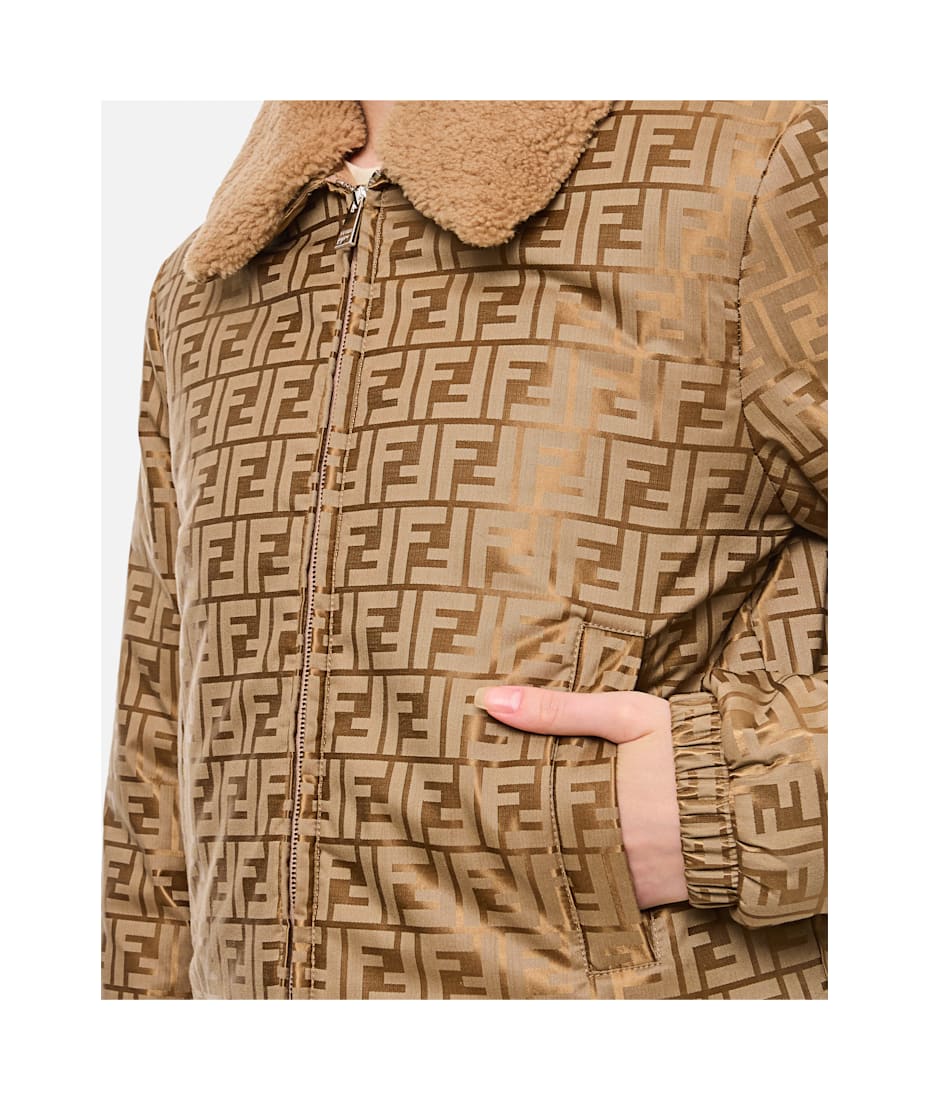FENDY ジャケット Fendi Front Zipped Ff Jacquard Jacket | italist