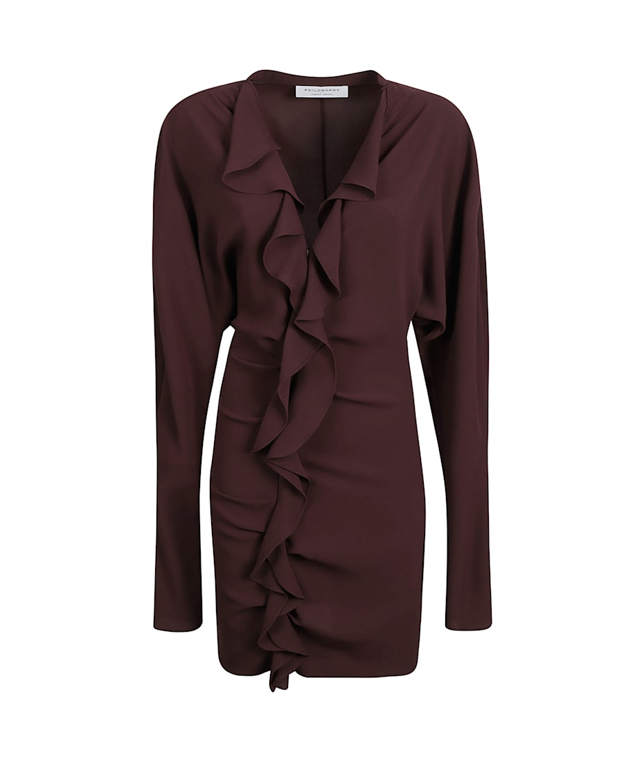 Philosophy di lorenzo serafini ruffle dress best sale