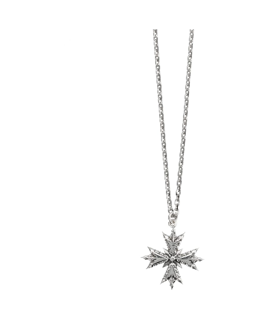 ネックレス・ペンダント emanuele bicocchi BRAIDED NEW LOGO NECKLACE (FKXN2 SILVER) fkxn2.jpg