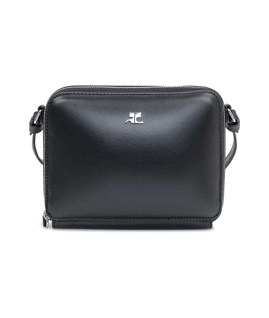 ショルダーバッグ・ポシェット Courreges Cloud Chained Handbag In Black Leather Courrèges Cloud Chained Bag | italist