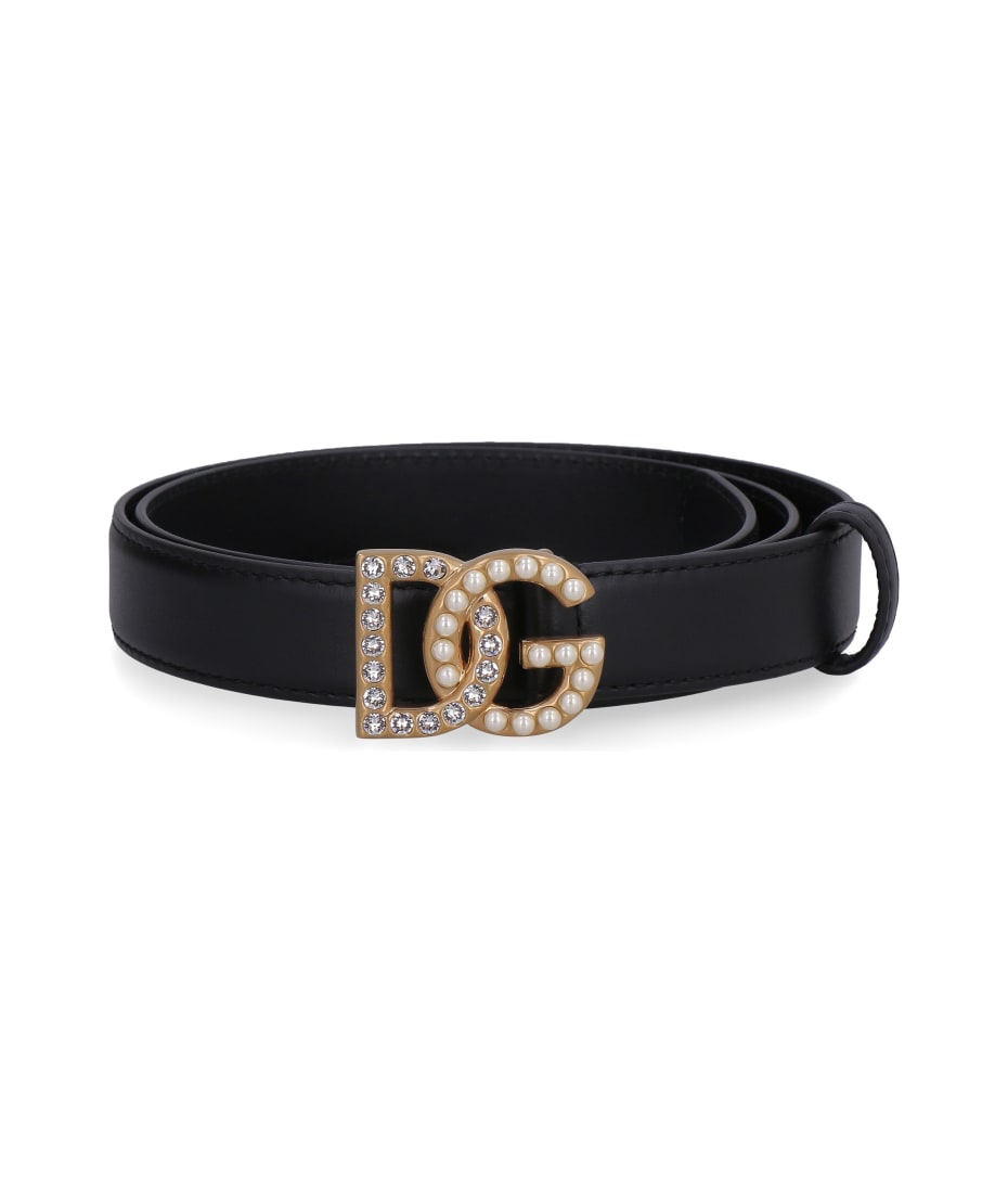 Dolce & Gabbana Devotion Buckle Belt Bags Belt Embellished