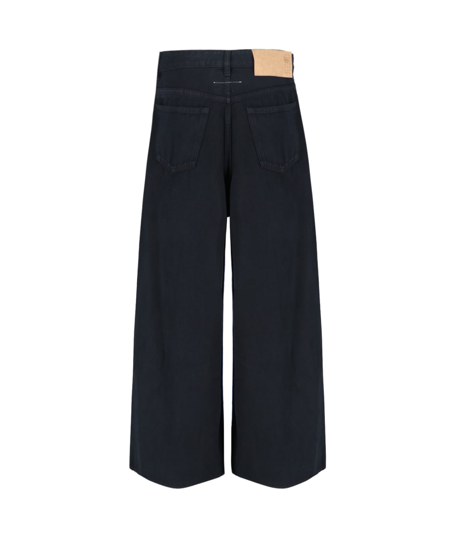 【送料&関税込】MM6 Maison Margiela Jeans Palazzo MM6 Maison Margiela High-Rise Drawstring-Waist Wide-Leg