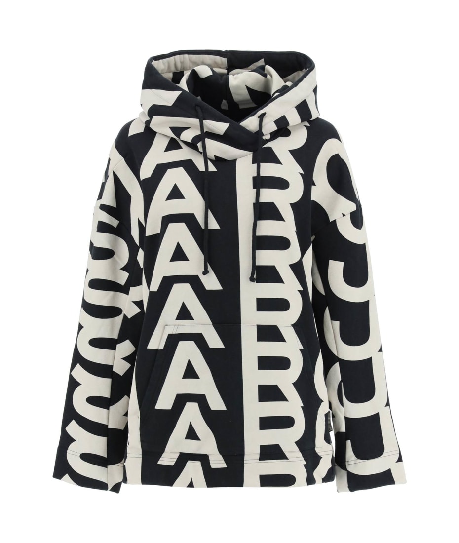 Marc Jacobs The Monogram Oversized Charcoal Black Hoodie