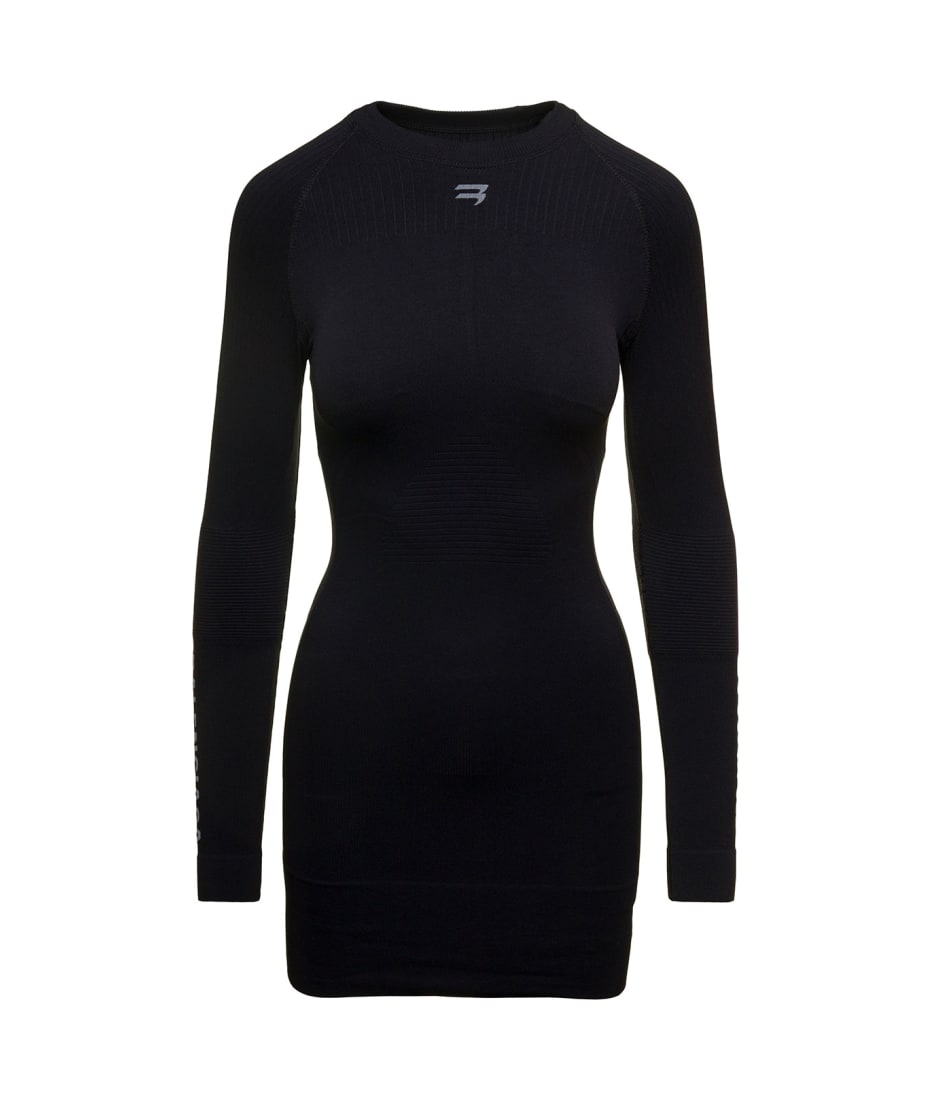 BALENCIAGA, Spiral Knit One Sleeve Mini Dress, Women