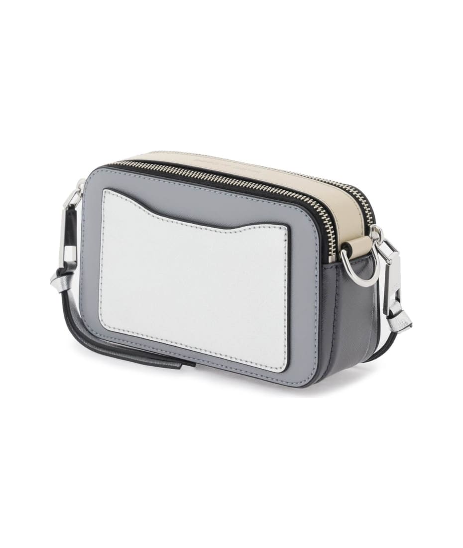 Marc Jacobs Logo Strap Snapshot Small Camera Bag Leather Wolf Grey Multi, Camera  Bag