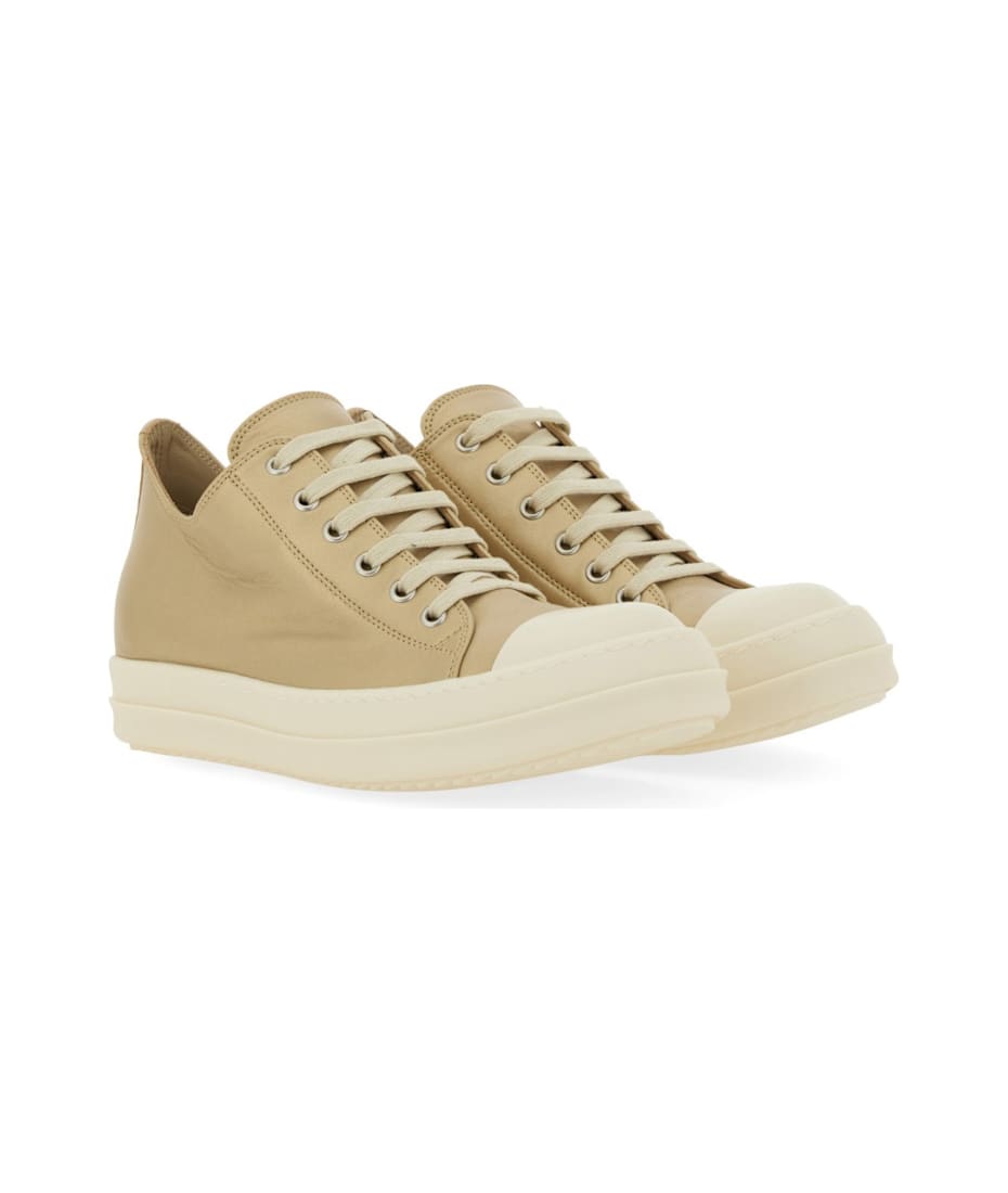 【RICK OWENS】 ローカットレザースニーカー ゴールド Rick Owens (リック・オウエンス) ローカット レザースニーカー