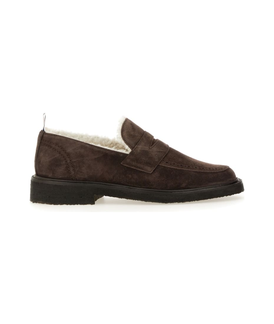 【関税&送料込】Thom Browne Mocassins THOM BROWNE | Leather Penny Loafers | Men | Lane Crawford