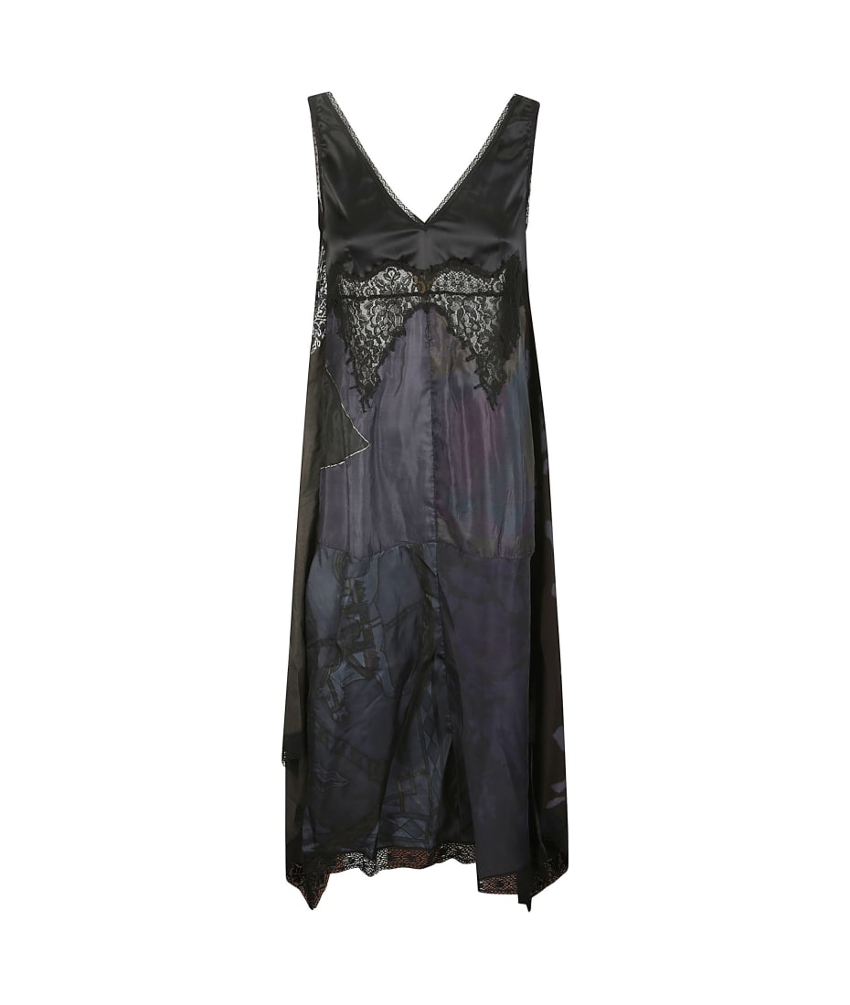 ワンピース Marine Serre Multicolor Silk Dress Marine Serre Multicolor Silk Dress | italist