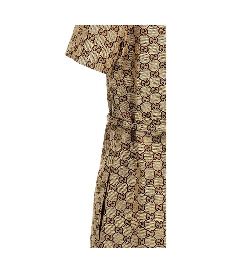 GUCCI ブークレ ウール ドレス 人気☆オシャレ】GUCCI GGジャカード＆ブークレウールドレス