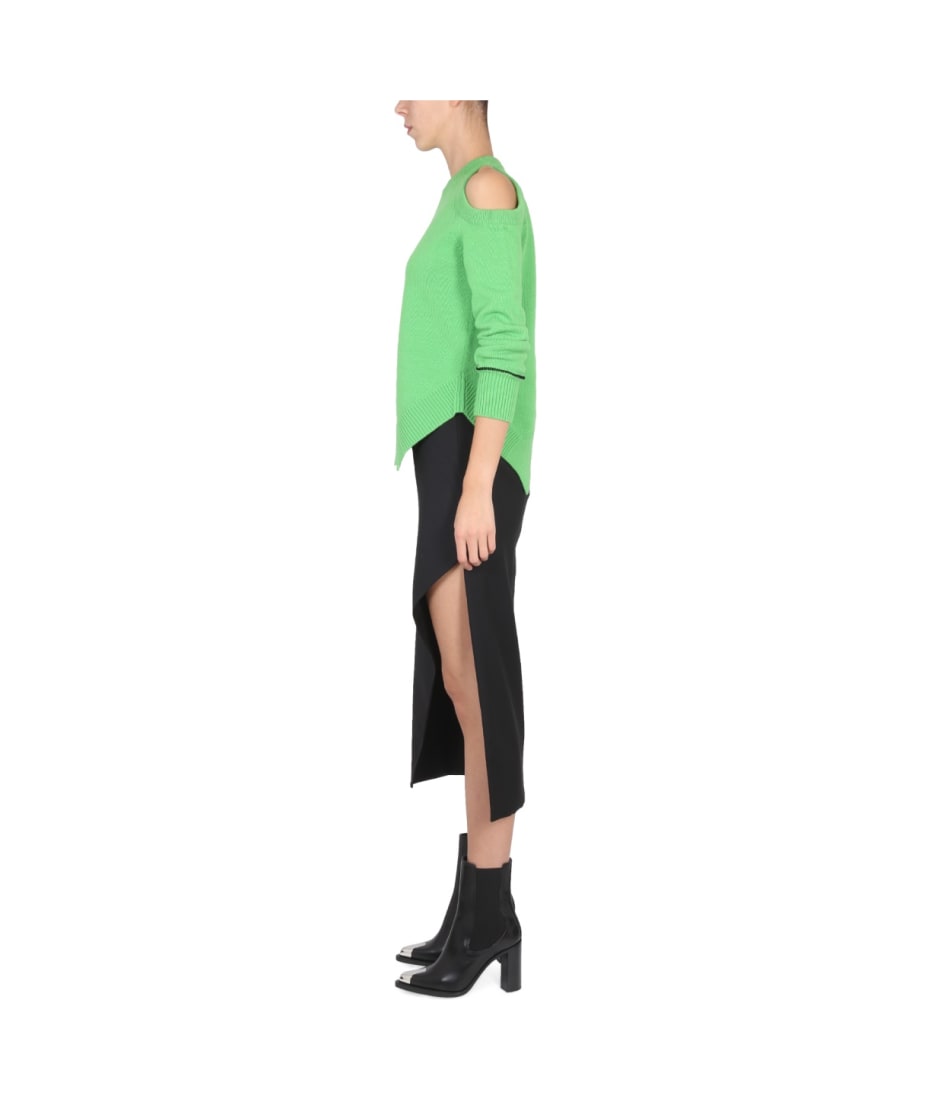 スカート alexander mcqueen WOOL AND MOHAIR SKIRT (718773_QJAC71000) Alexander McQueen Wool And Mohair Skirt | italist