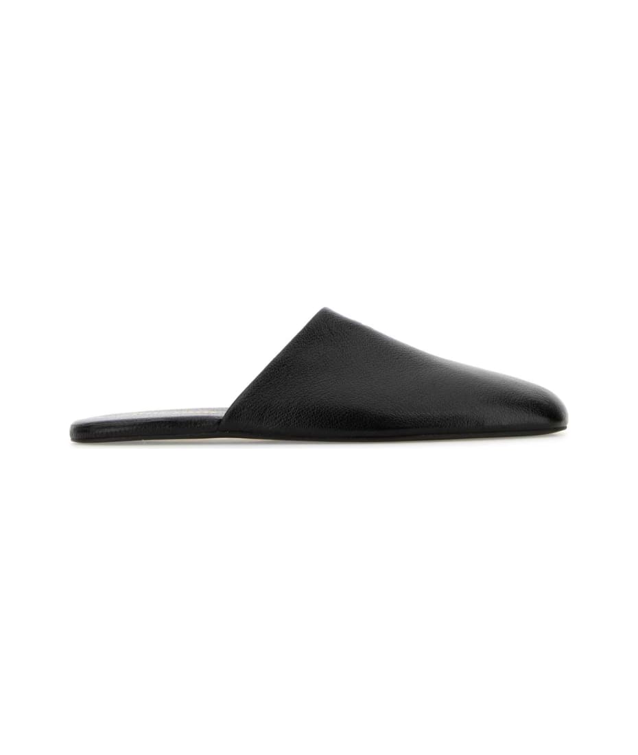 Miu Miu｜SLIPPERS (5XX641 2CQ2 F057Z) Black/ivory Crochet Knit Slides | Miu Miu