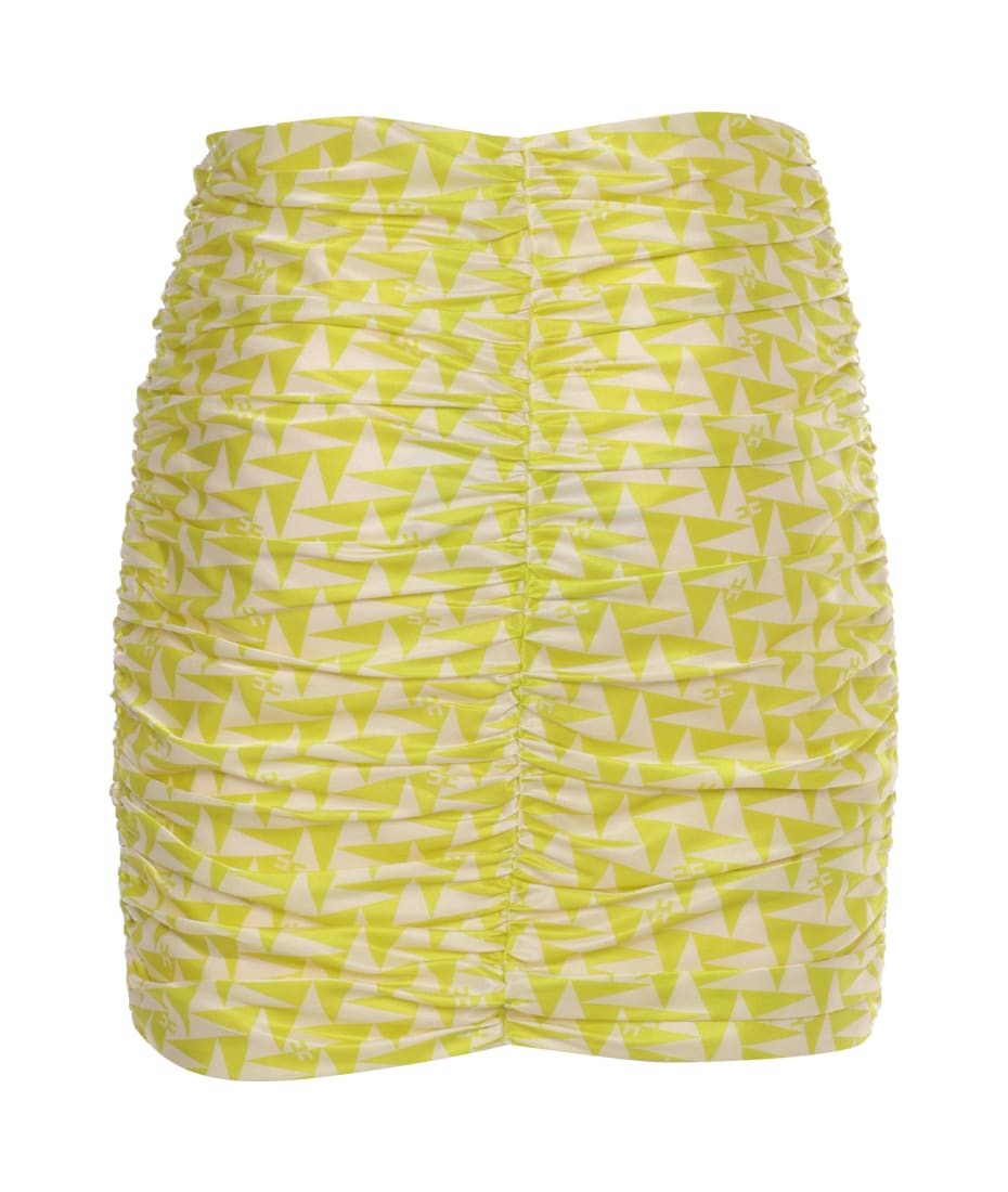スカート ELISABETTA FRANCHI Woman Skirt Yellow GO040 BZ3 Elisabetta Franchi Outlet: Skirt woman - Yellow | Elisabetta