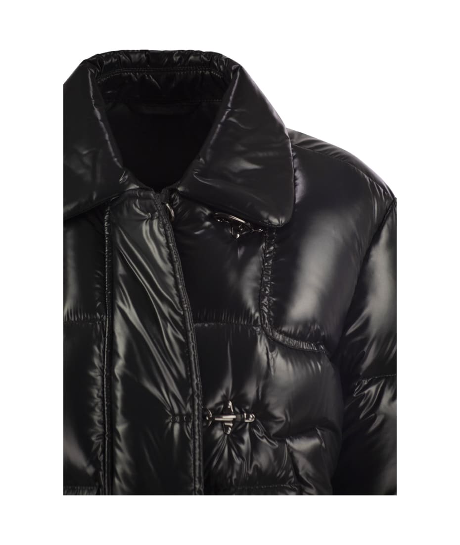 レザージャケット・コート Fay FW24 3-hook cropped down jacket (NAW32493120 B999) Fay 3 Hooks Cropped Down Jacket | italist