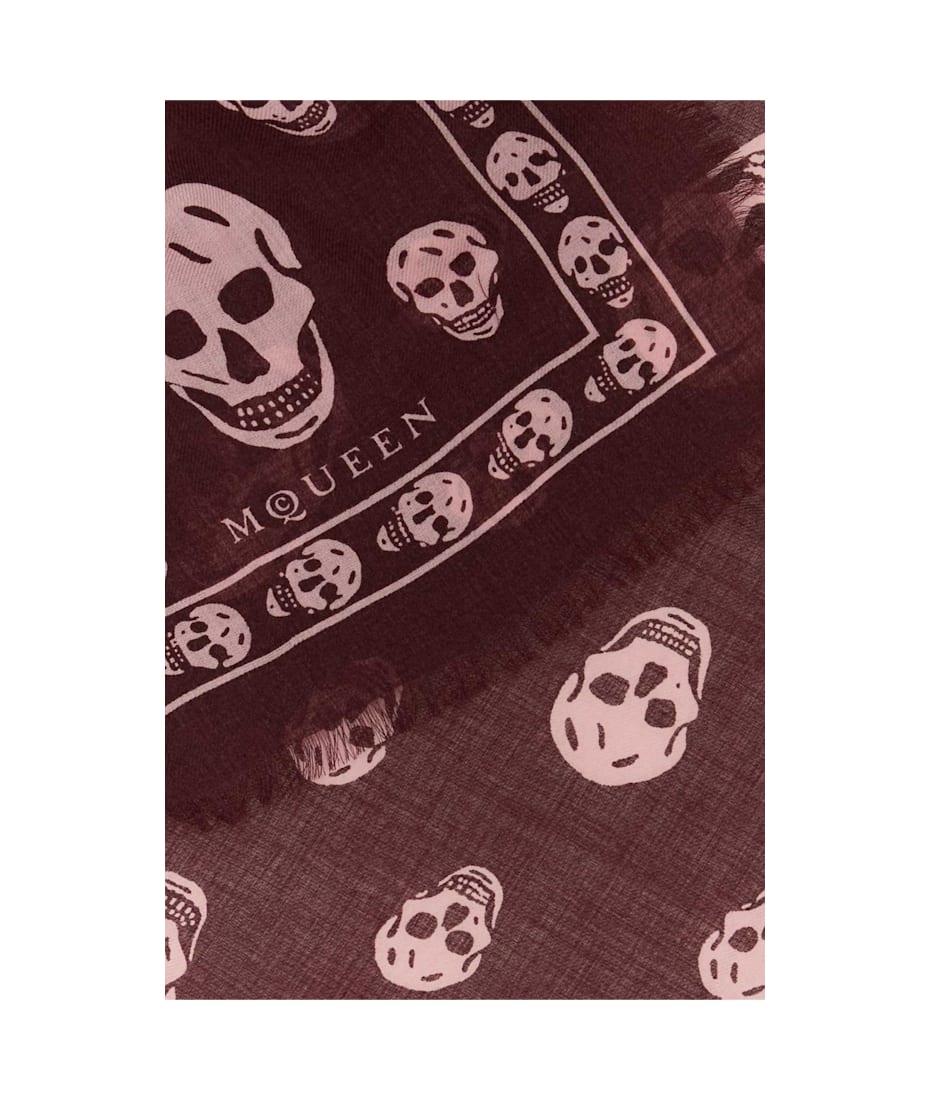 【関税&送料込】Alexander Mcqueen Printed Chiffon Foulard MCQUEEN Printed silk-chiffon scarf | NET-A-PORTER