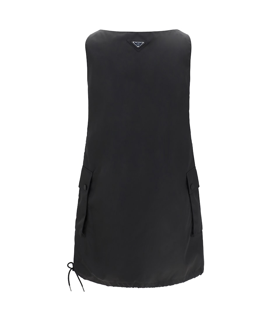 【送料&関税込】Prada Nylon Mini Dress Prada Re-Nylon mini-dress | Black | FARFETCH