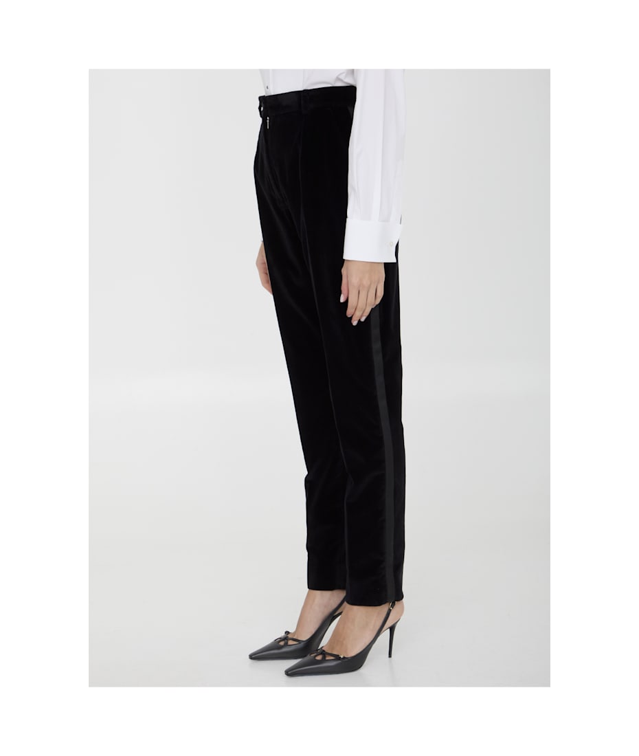 パンツ Dolce&Gabbana Velvet Tuxedo Pants DOLCE&GABBANA - Velvet tuxedo pants | Leam Roma - Luxury