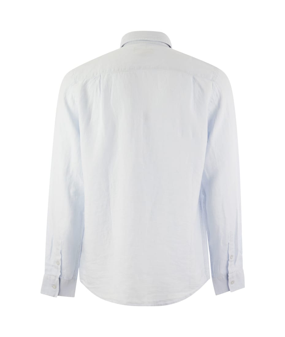 Tシャツ・カットソー VILEBREQUIN SS25 Long-sleeved linen shirt (CRSU3U00 010) Men Linen Shirt Solid