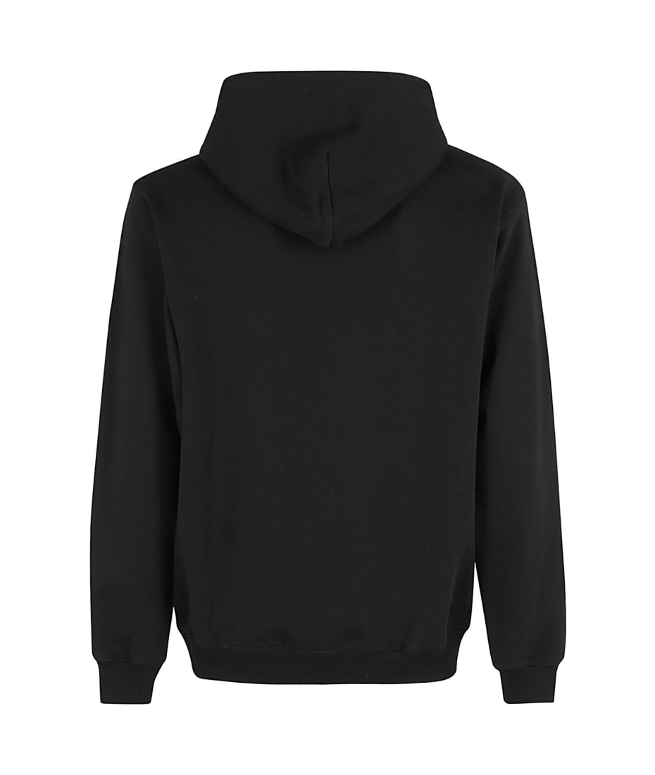 パーカー・フーディ DROLE DE MONSIEUR LE HOODIE SLOGAN A POCHE CLASSIQUE Black Cotton Classic Hoodie