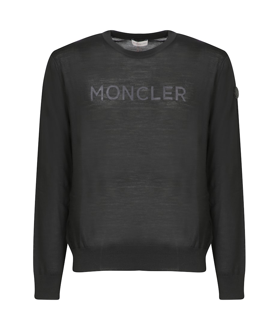 【送料&関税込】Moncler Logo Intarsia Sweater Moncler Logo Intarsia Sweater | italist