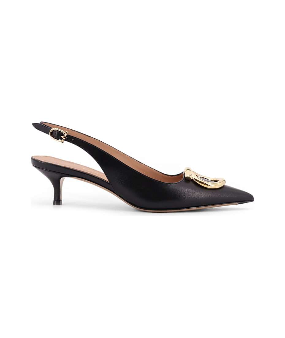 パンプス Ferragamo Sara Leather Decollete With Gancini Detail Ferragamo Sara Leather Décolleté With Gancini Detail