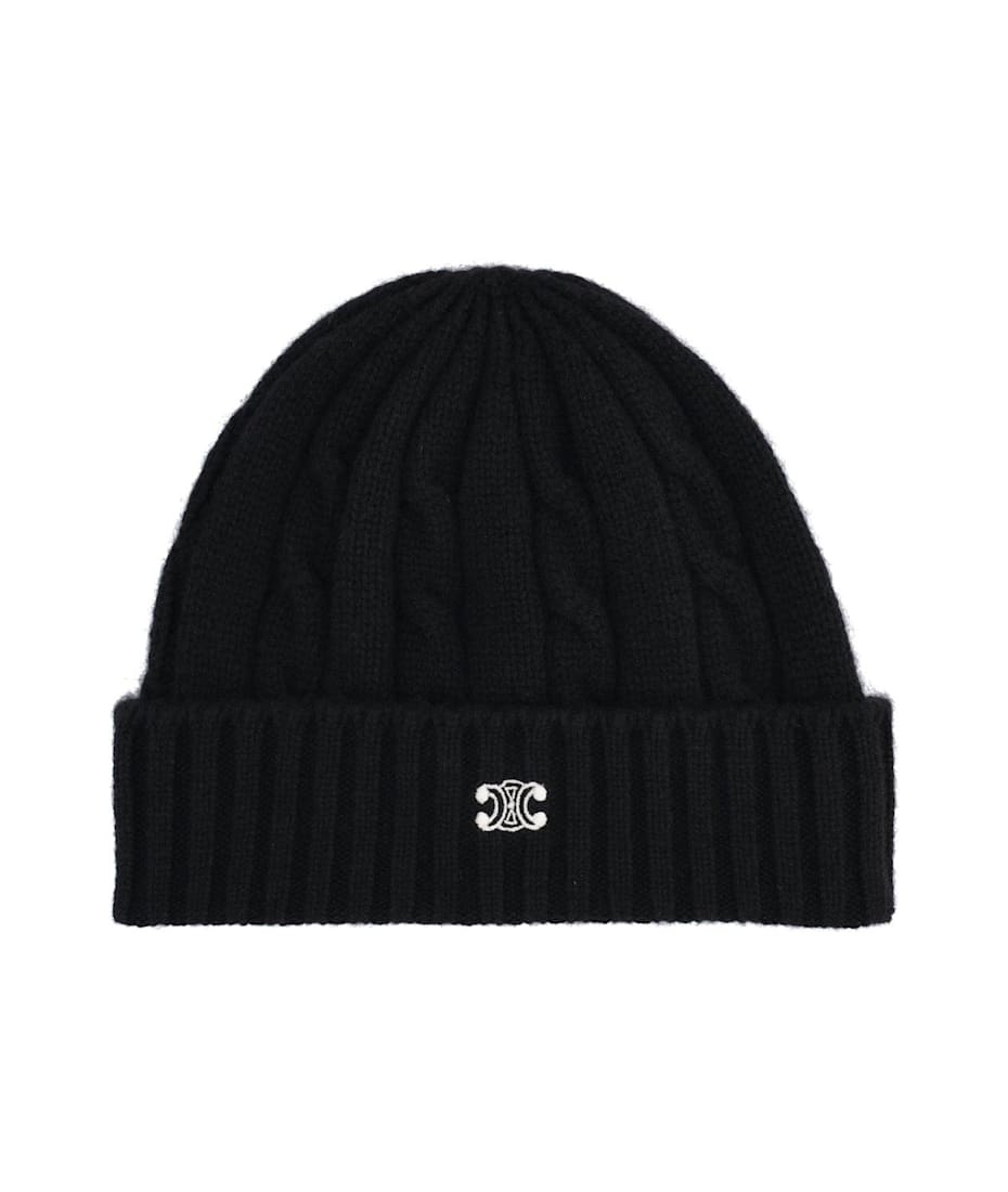 お中元 お歳暮 お年賀 夏 冬 年末年始のご挨拶 ギフト 通販な Triomphe Celine Embroidered italist | Beanie Knit 帽子