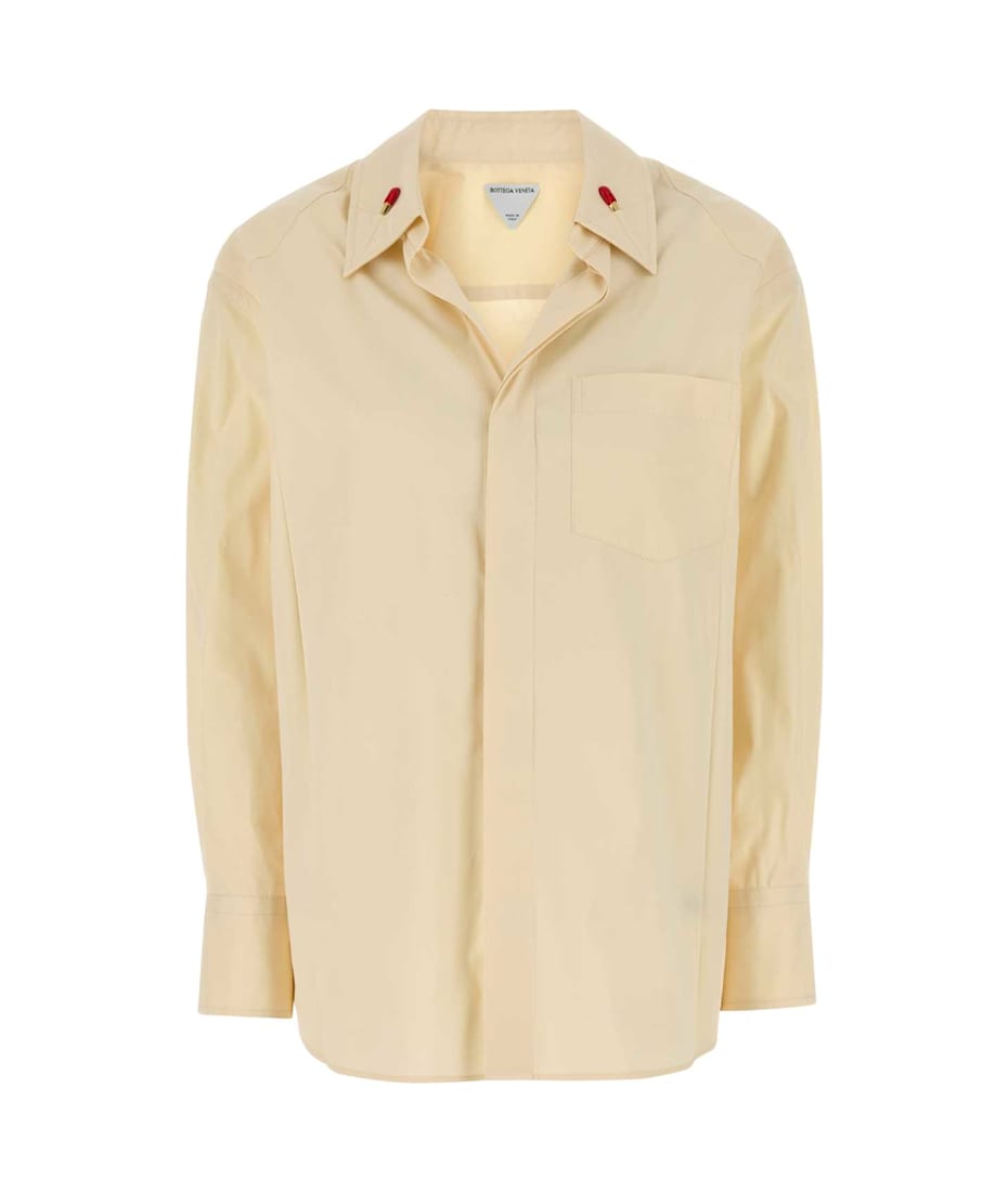 Tシャツ・カットソー BOTTEGA VENETA Cream cotton blend shirt (819885V3YS0 7098) Bottega Veneta Cream Cotton Blend Shirt | italist