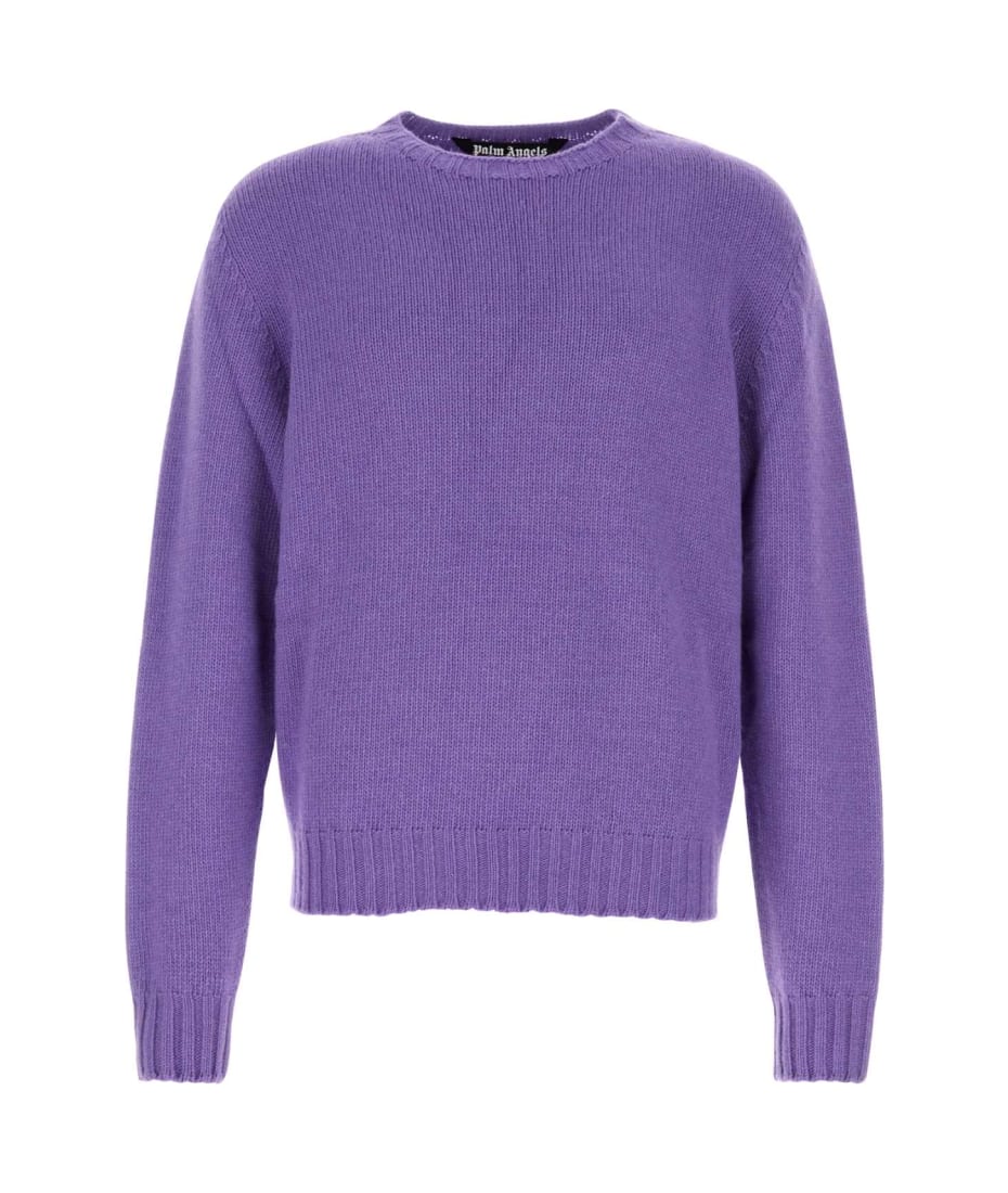 PALM ANGELS 売れ筋商品|||パーム・エンジェルス ニット&セーター アウター レディース Sweaters Purple Palm Angels Purple Wool Blend Sweater | italist