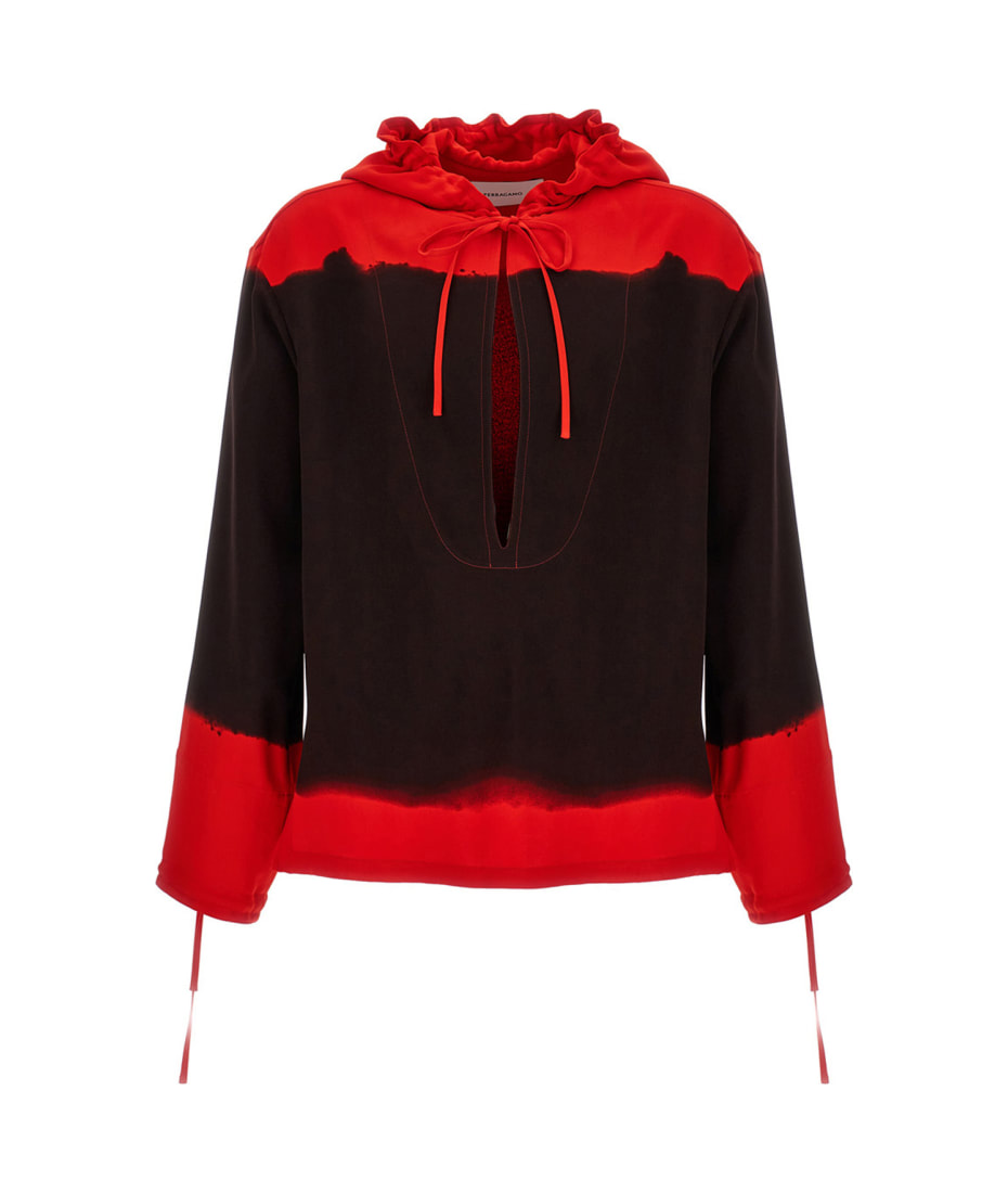 【関税込み】FERRAGAMO Hooded blouse fell off Ferragamo Hooded Blouse Fell Off | italist