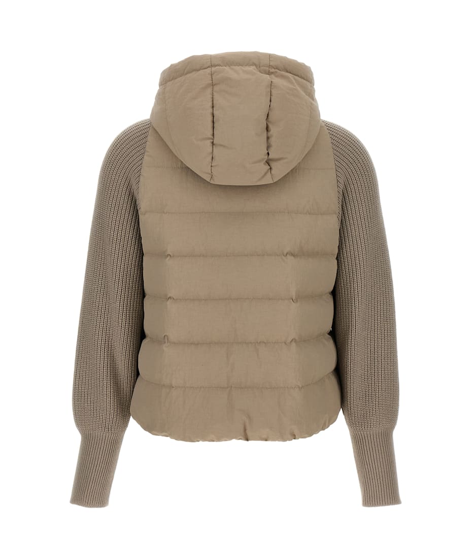 Brunello Cucinelli Two-material Puffer Jacket | italist