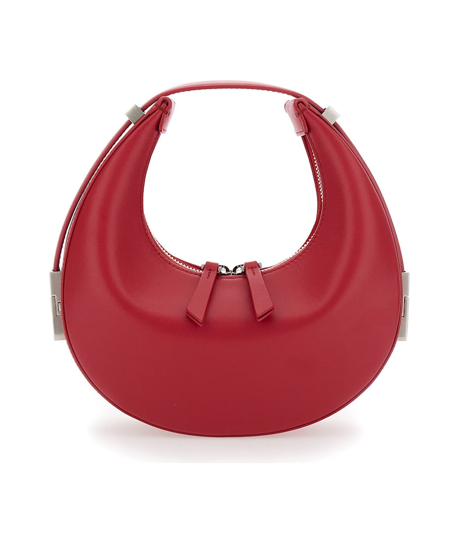 OSOI 'mini Toni' Red Shoulder Bag With Engraved Logo In