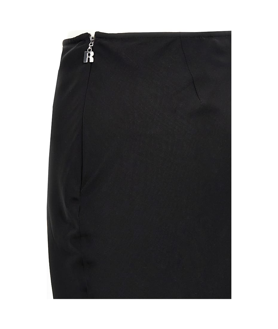 スカート ROTATE SS25 'Two Layer' skirt (113496100 100) Two Layer Chiffon Skirt Black - ROTATE Birger Christensen