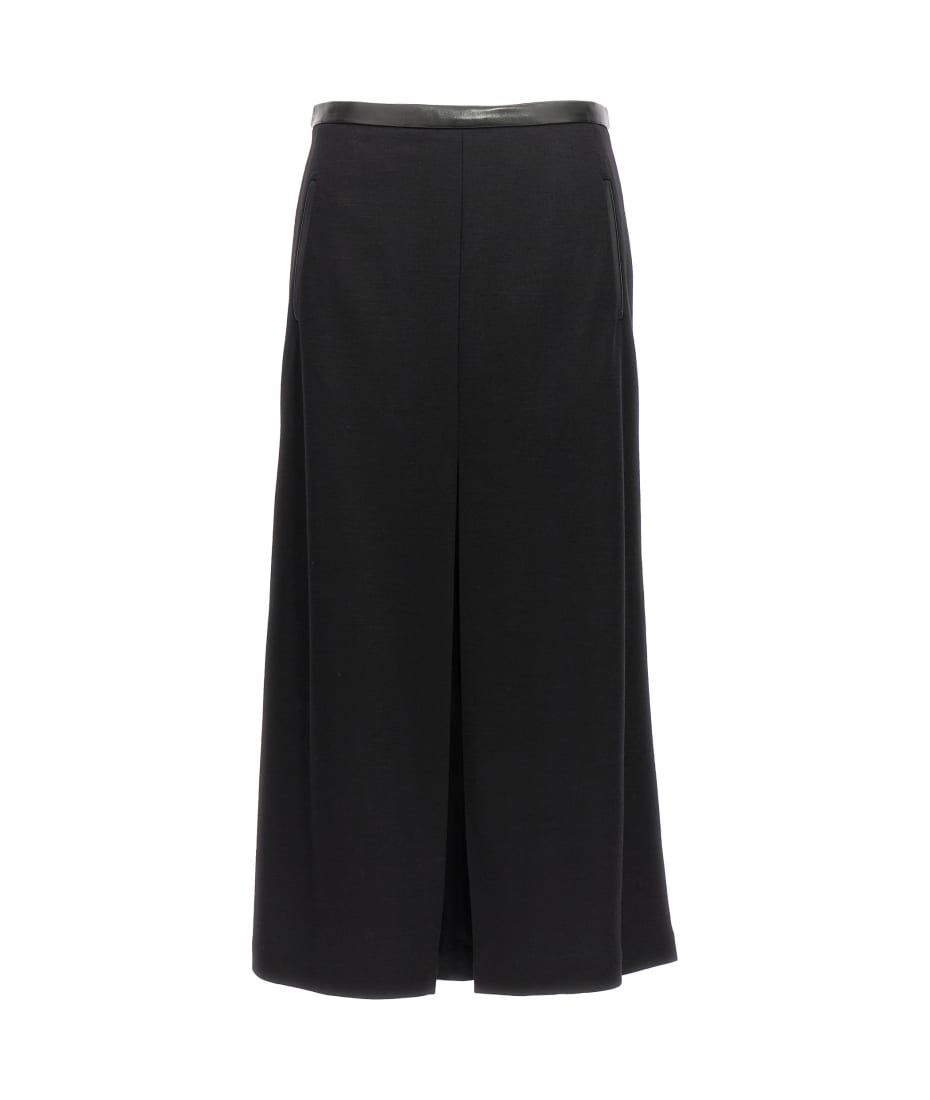 【送料&関税込】Saint Laurent Midi Skirt In Wool SAINT LAURENT Wool midi skirt | NET-A-PORTER