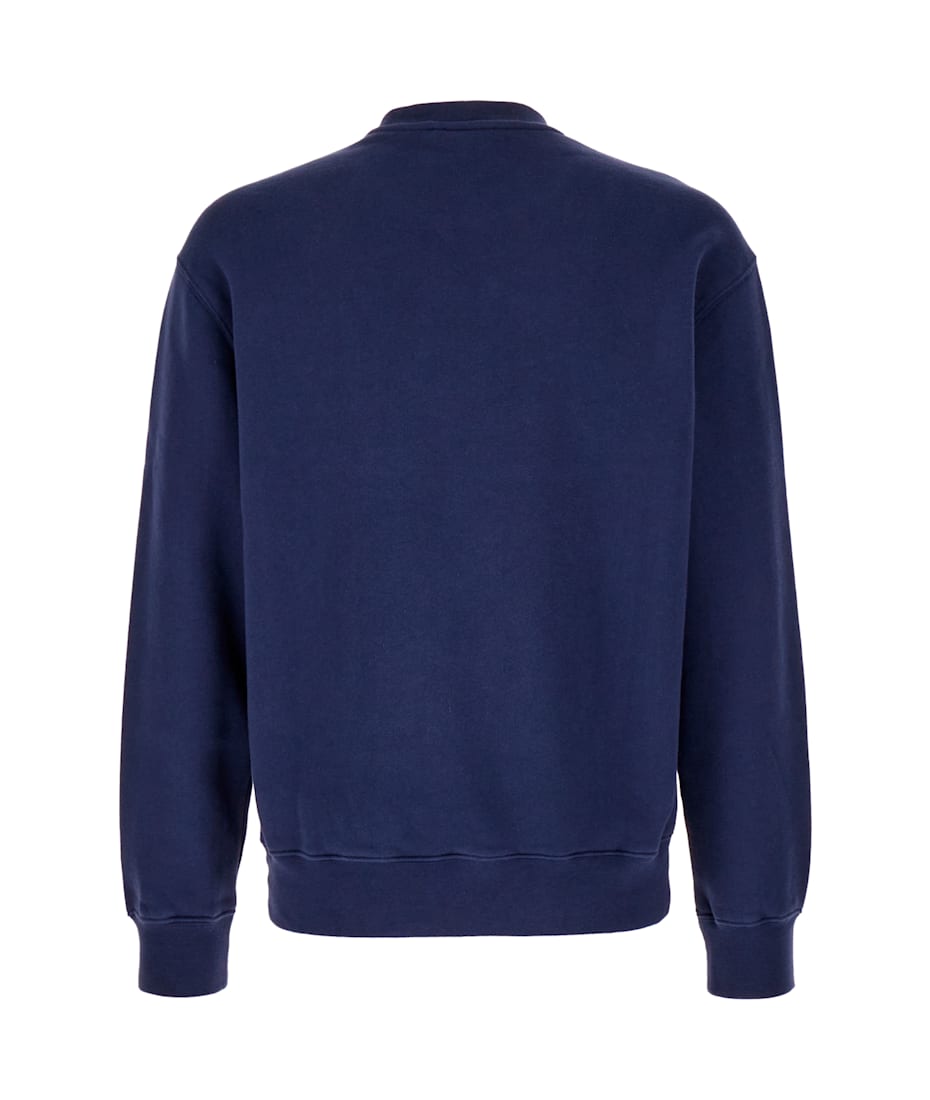 【送料&関税込】Maison KitsunAC Dark Blue Cotton Sweatshirt Maison Kitsuné Navy Cotton Sweatshirt | italist