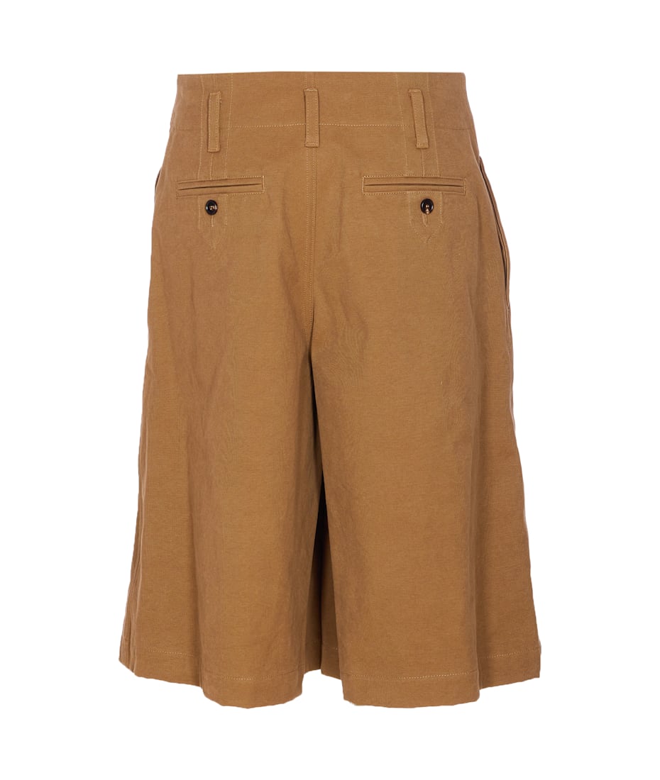 ショートパンツ CHLOE' SHORTS BERMUDA WIDE LEG AND HIGH WAIST IN COTTON Chloé Shorts Bermuda Wide Leg And High Waist In Cotton